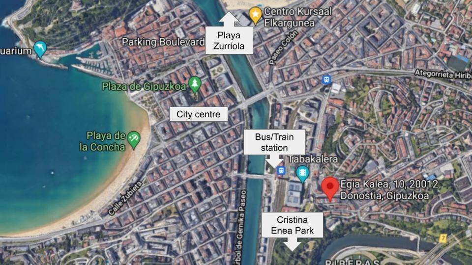 דירות סן סבסטיאן Centrico, Junto A Estacion De Bus/Tren, Y Playas מראה חיצוני תמונה